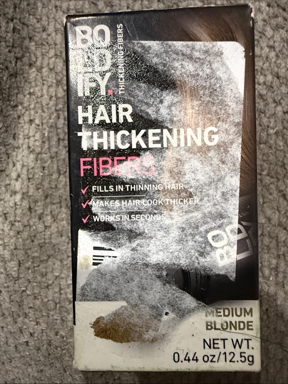 BOLDIFY Hair Thickening Fibers (Medium Blonde) 0.45 fl oz. NEW